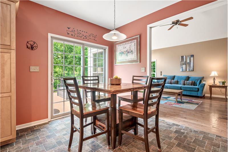 Eait In Kitchen Leads to Outside Deck