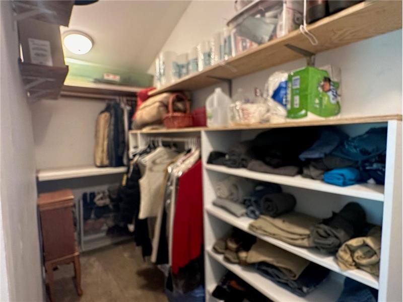 Master bedroom walk in closet