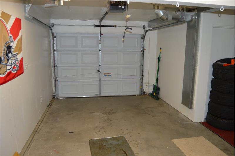 Downstairs garage