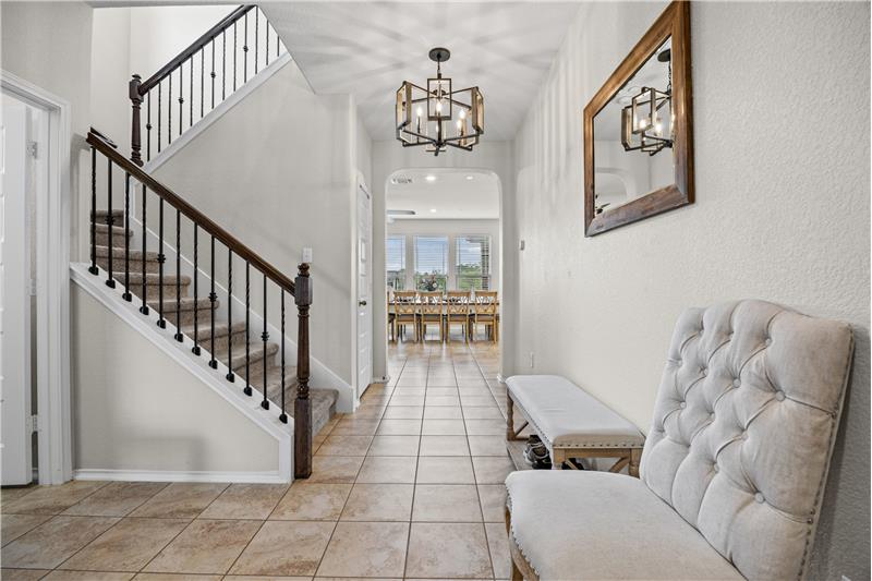 Entryway into the home with open living area