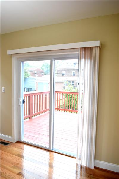 Sliding Glass Doors To The Rear Deck