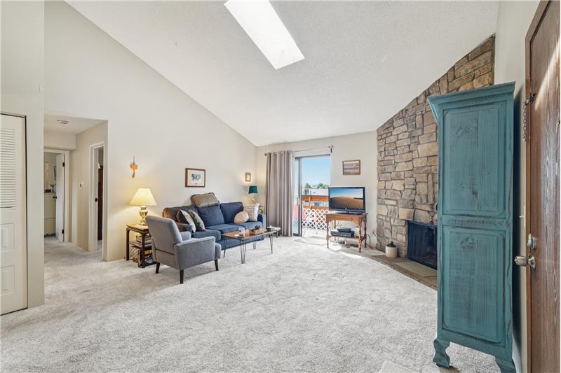 Living room viewed from front door