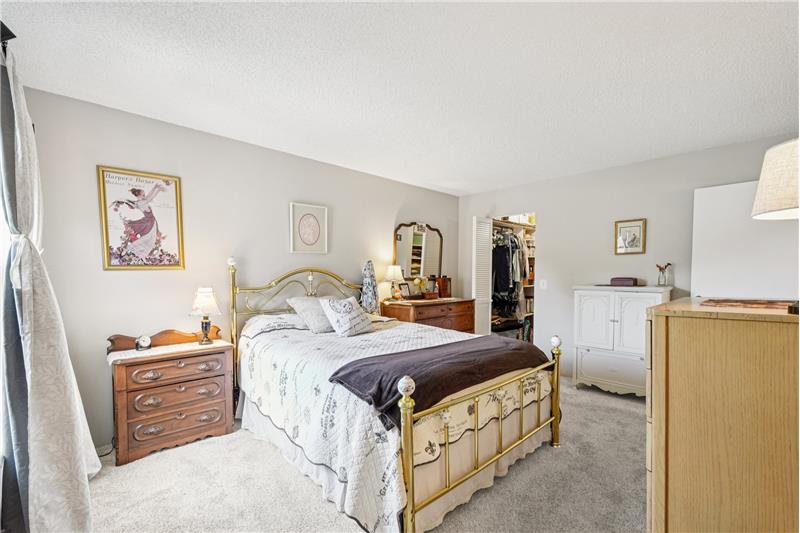 View from door to ensuite bathroom