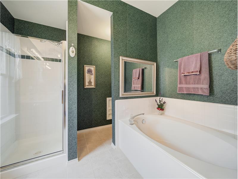 Master Bath with soaking tub and walk in shower