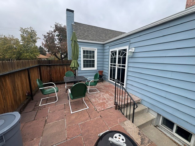 Patio outside dining room