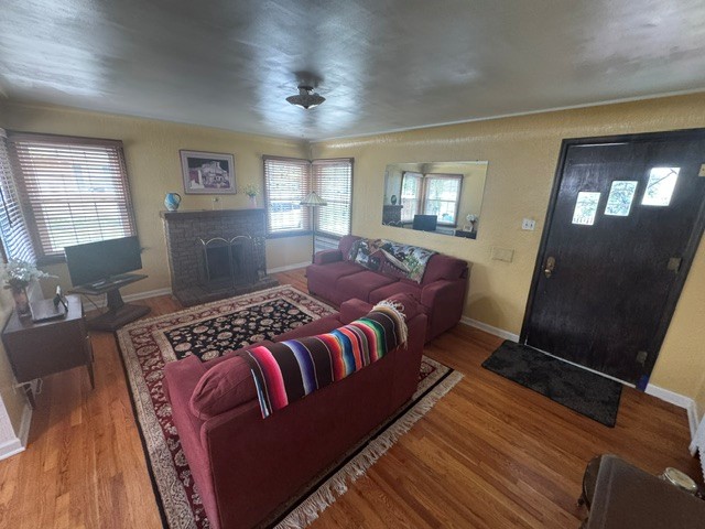 Living room and front door