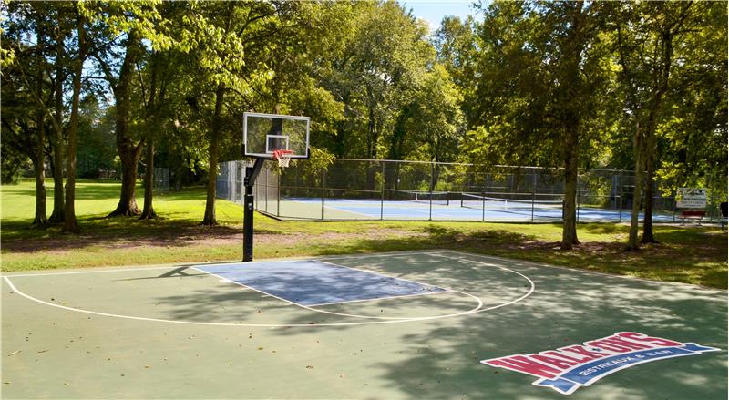 NEW Basketball court and tennis courts