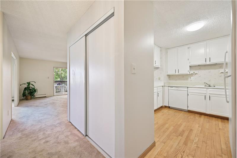 View from entrance of unit