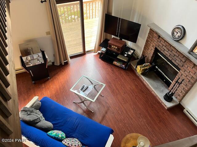 View of Living Area from Loft