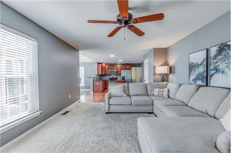 Cozy and spacious family room