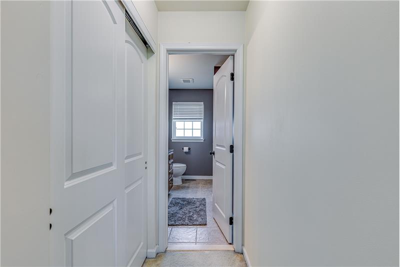 Extra closet space in primary suite