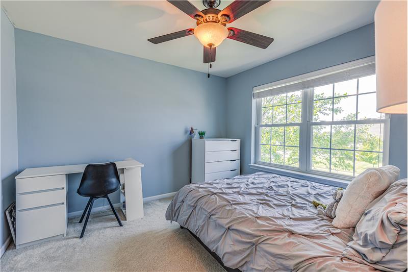 Bedroom #4 with bright windows