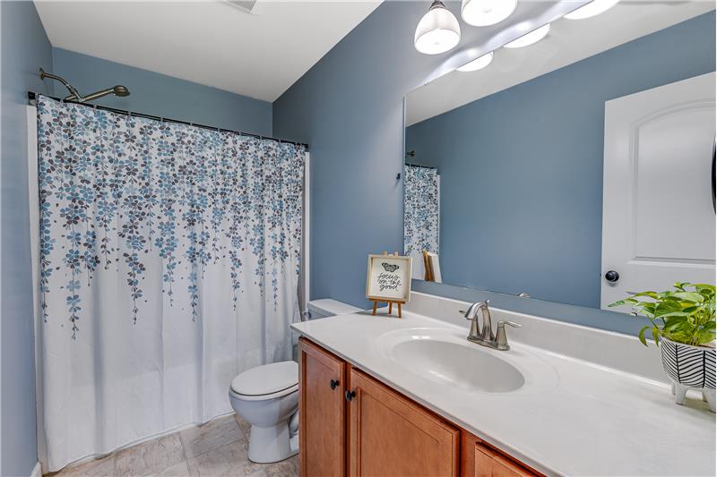 Second floor bathroom (tub-shower)
