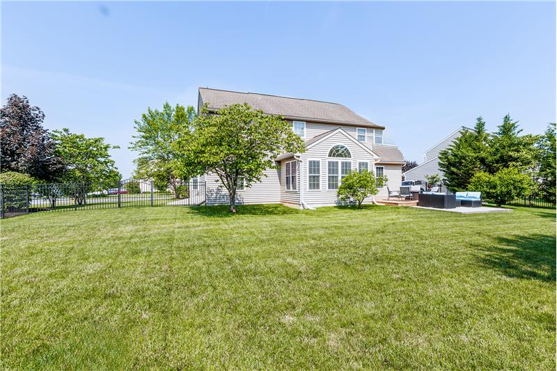 Large rear yard - fenced-in!