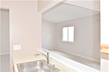 Looking at living room area from the kitchen