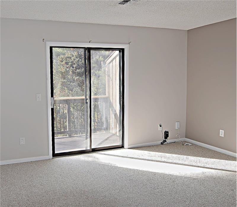 Access to balcony from primary bedroom