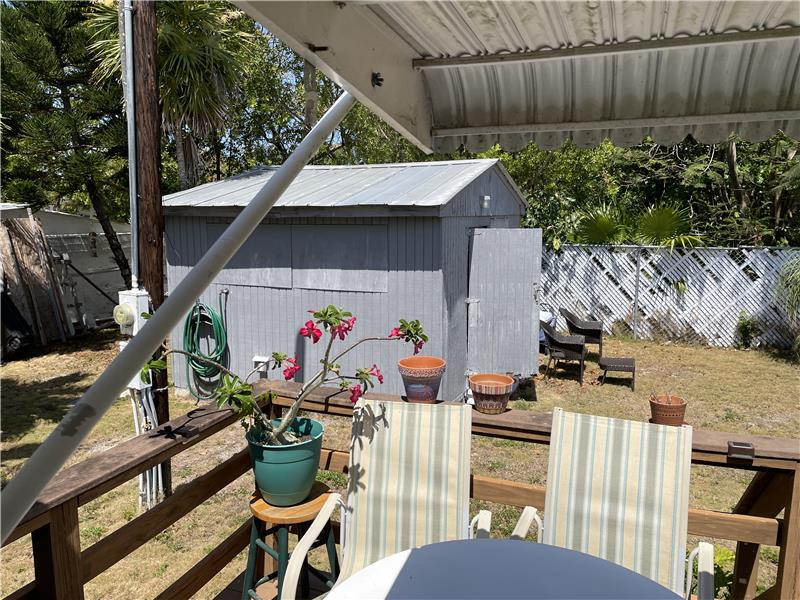 Shed in back yard
