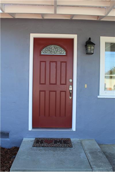 New Front Door  & Porch Light