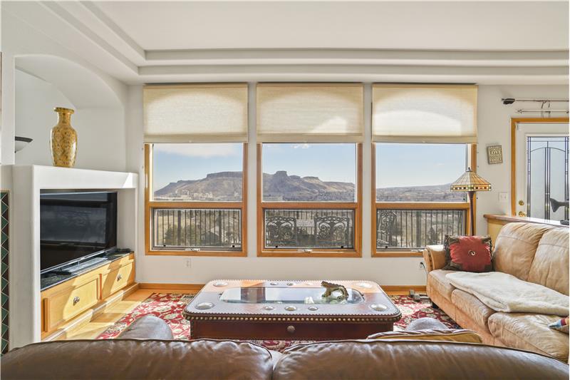 Family room, showing view of S. Table Mountain