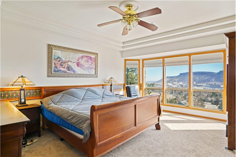 Best city/mountain view is from master bedroom