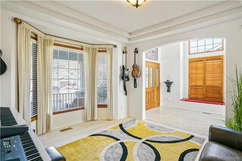 Formal Dining Room used as music room by seller
