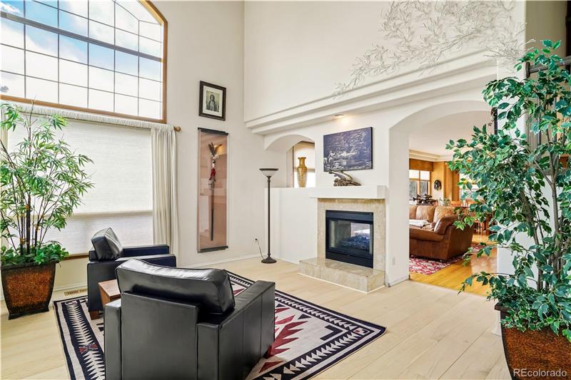 Formal Living Room with vaulted ceiling 