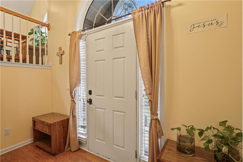 Hardwood flooring on main
