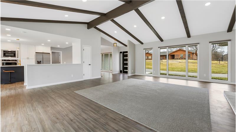 Great room open to the chefs style kitchen.