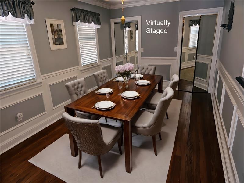 Dining Room Staged