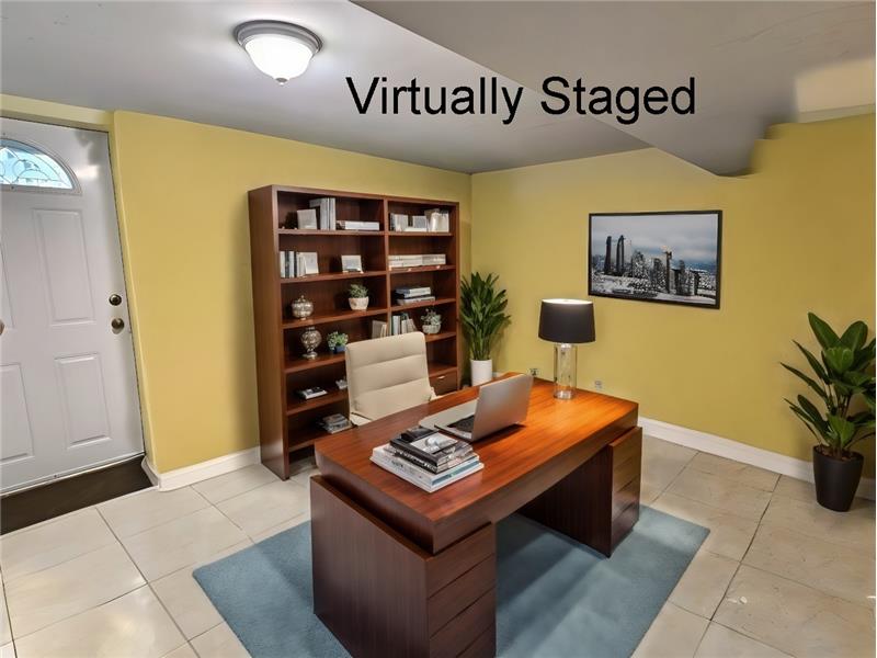 Staged Office Area