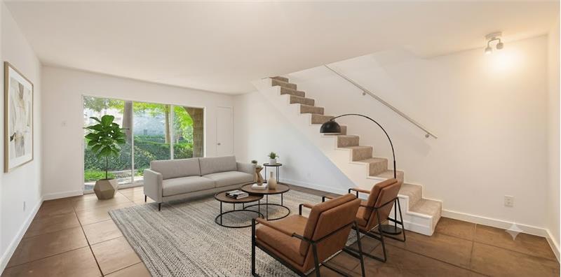 Virtually Staged Living Room