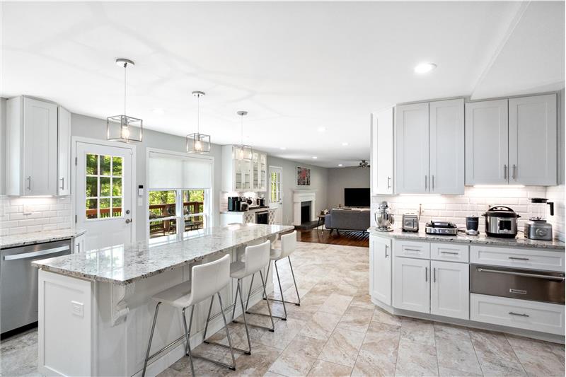 Kitchen with island