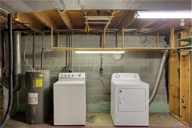 Laundry located in Basement