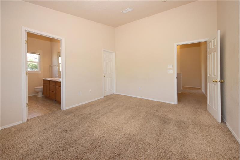 Master Bedroom into Master Bathroom
