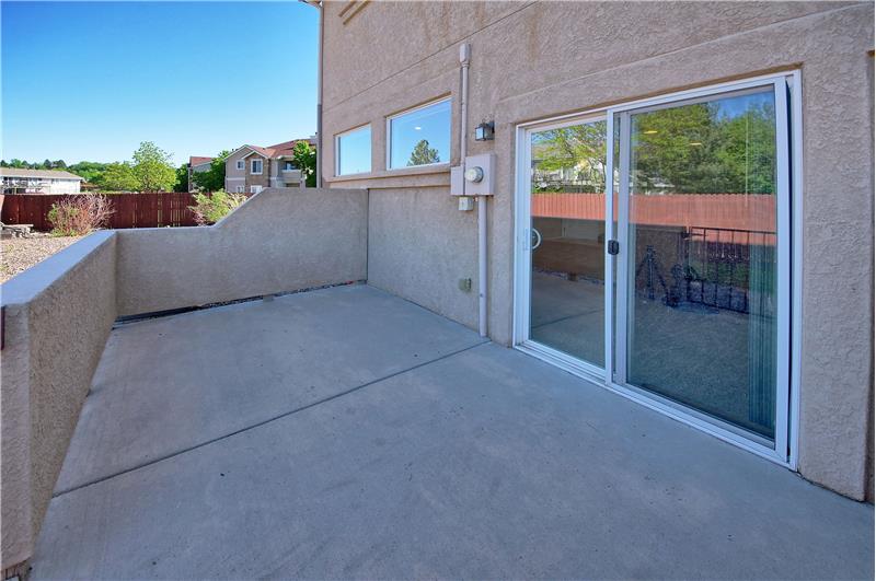 Walled patio off the Dining Area