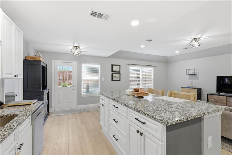 Plenty of space to prepare and serve your next meal