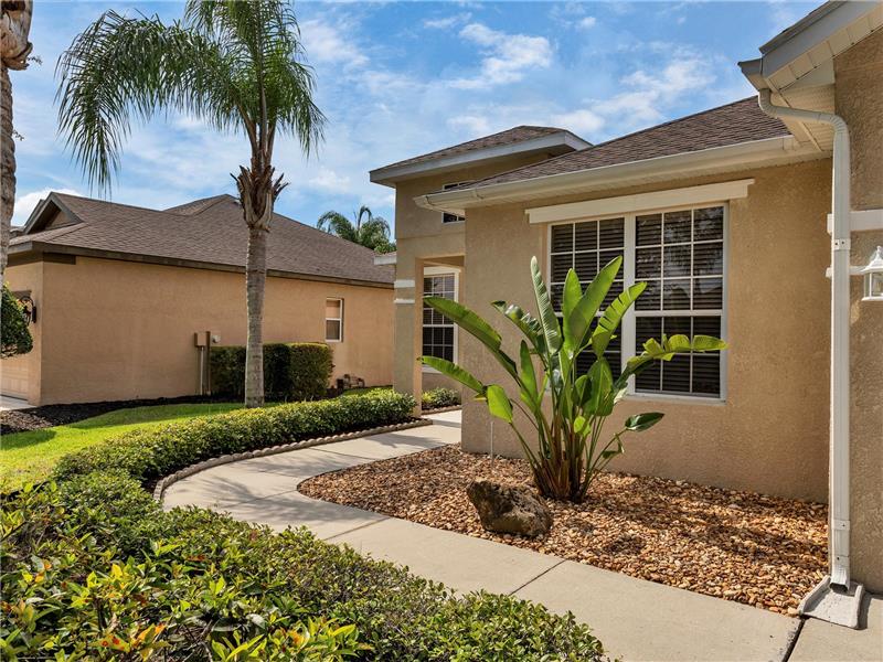 Landscaping recently trimmed