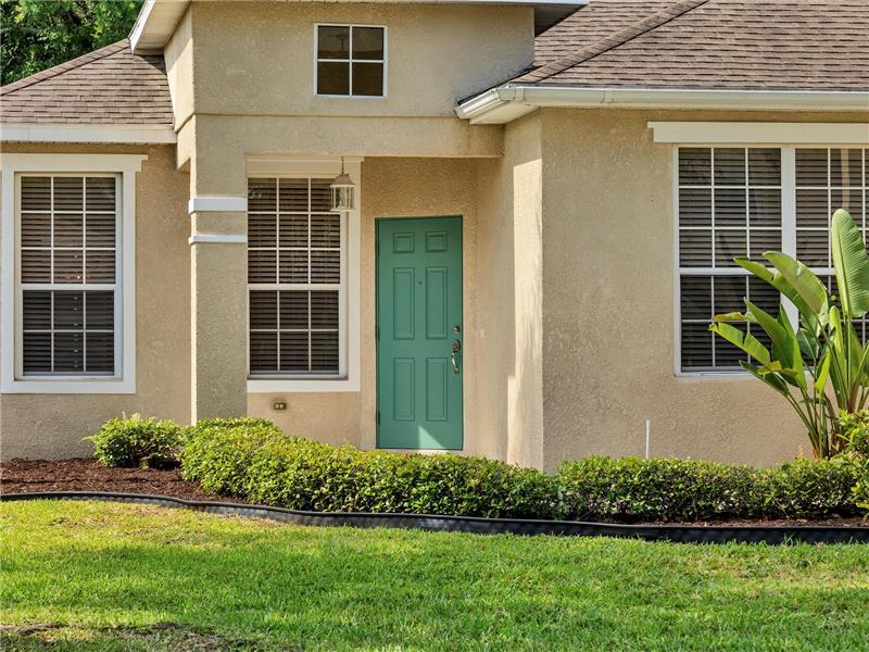 New entry lights, door handle and freshly painted entry floor