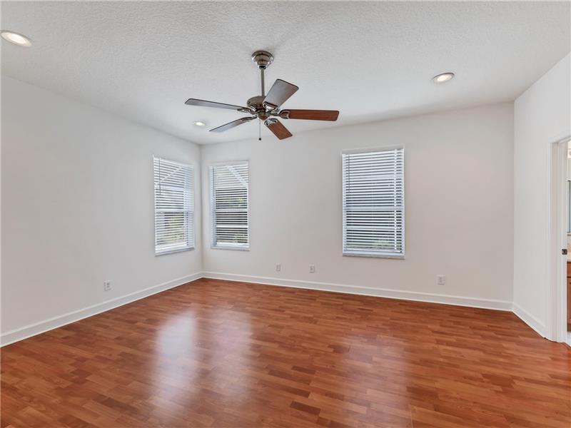 Master Bedroom in back of home