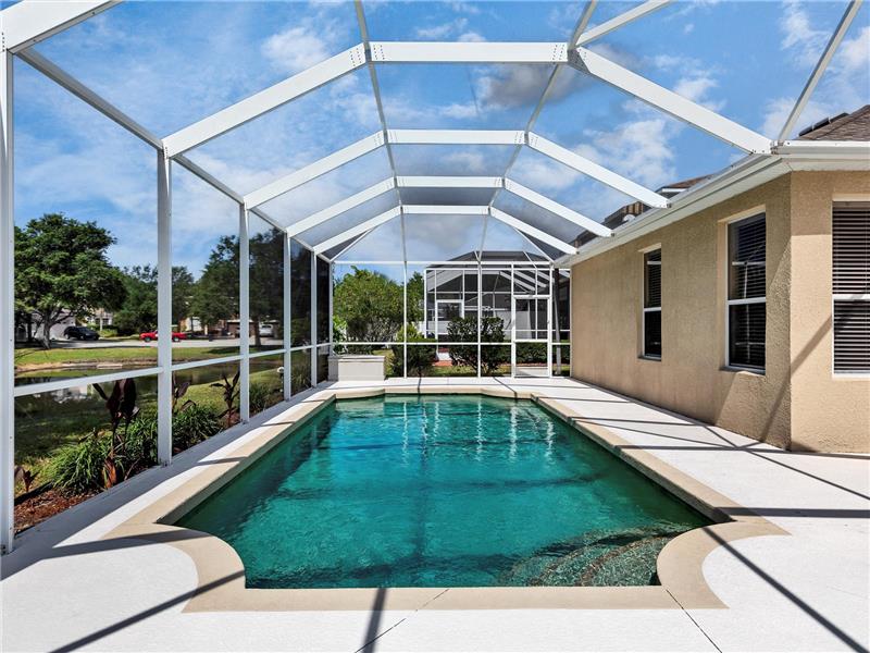 Lanai concrete freshly painted