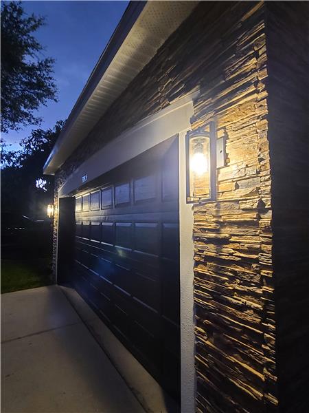 New outside lighting