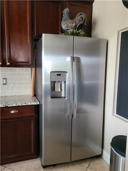 NEW GE side by side refrigerator