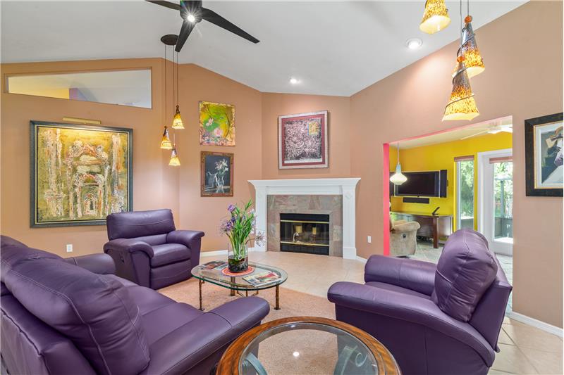 Wood Burning Fireplace