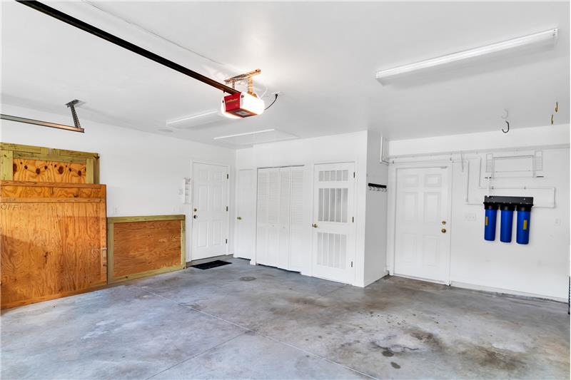 Garage with Storage Closets