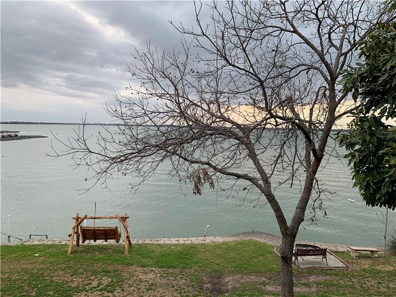 Walk out to the lake out back