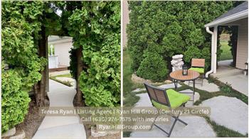 Access from the studio - a covered exterior entrance and private outdoor sitting area