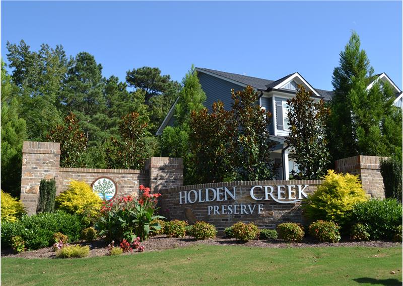 Entrance to Holden Creek Preserve - Welcome Home