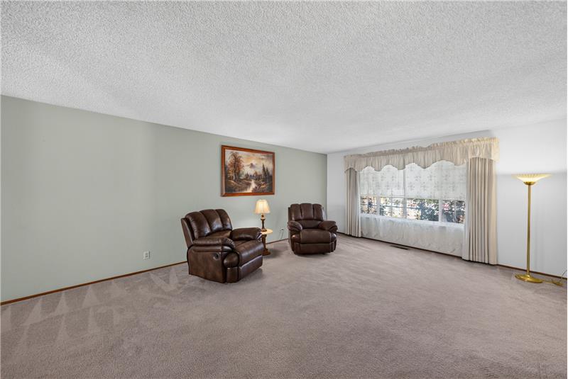 Living Room - Large Window Provides Natural Light