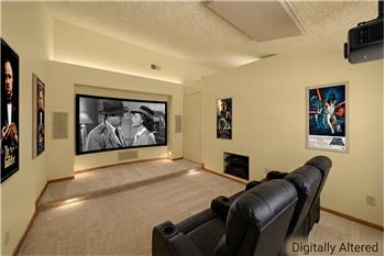 Digitally Altered Bonus Room - Home Theater