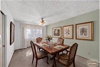 Digitally Altered Dining Area